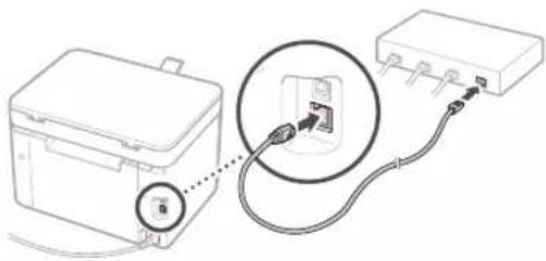 CANON iSENSYS MF113w - Kablolu LAN aracılığıyla bağlanma - 2
