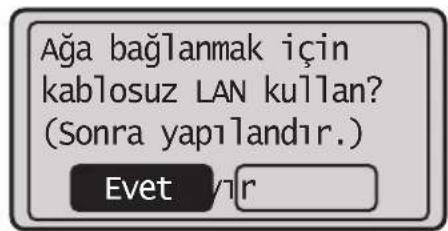 CANON iSENSYS MF113w - Bağlantı yöntemini belirtme - 1