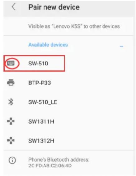 DENVER SW510 - Appairer avec un smartphone - 1