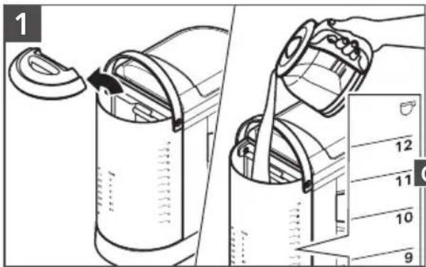 KITCHENAID KCM1208 - REMLISSAGE D'EAU POUR L'INFUSION - 1