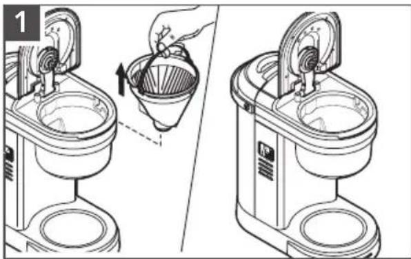 KITCHENAID KCM1208 - REMOVING MINERAL DEPOSITS WITH VINEGAR - 1