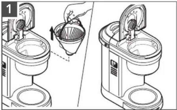 KITCHENAID KCM1208 - ENLEVER LES DÉPÔTS MINÉRAUX AVEC DU VINAIGRE - 1
