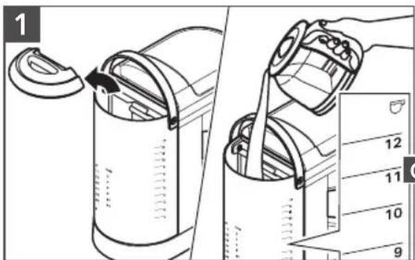 KITCHENAID KCM1208 - FILLING WATER FOR BREWING - 1