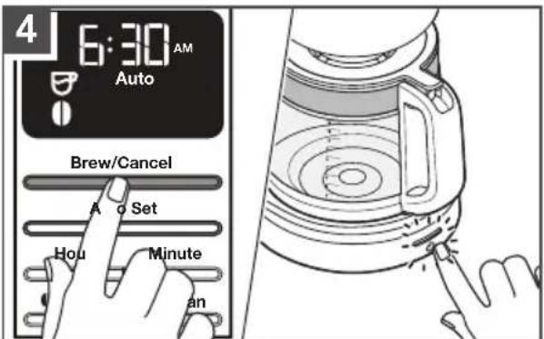 KITCHENAID KCM1208 - ENLEVER LES DÉPÔTS MINÉRAUX AVEC DU VINAIGRE - 4