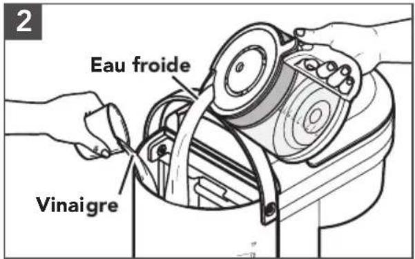 KITCHENAID KCM1208 - ENLEVER LES DÉPÔTS MINÉRAUX AVEC DU VINAIGRE - 2