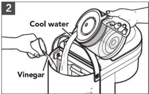 KITCHENAID KCM1208 - REMOVING MINERAL DEPOSITS WITH VINEGAR - 2