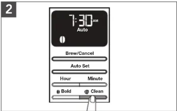 KITCHENAID KCM1208 - USING THE PREVIOUSLY PROGRAMMED AUTO SET TIME - 2