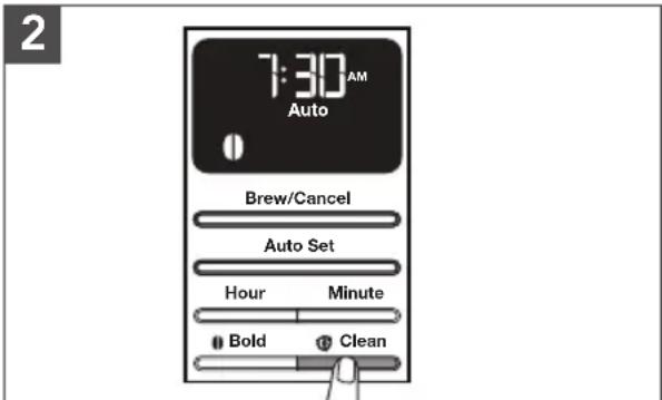 KITCHENAID KCM1208 - UTILISATION DE L'HEURE DE LA MINUTERIE AUTOMATIQUE RÉGLÉE AU PRÉALABLE - 2