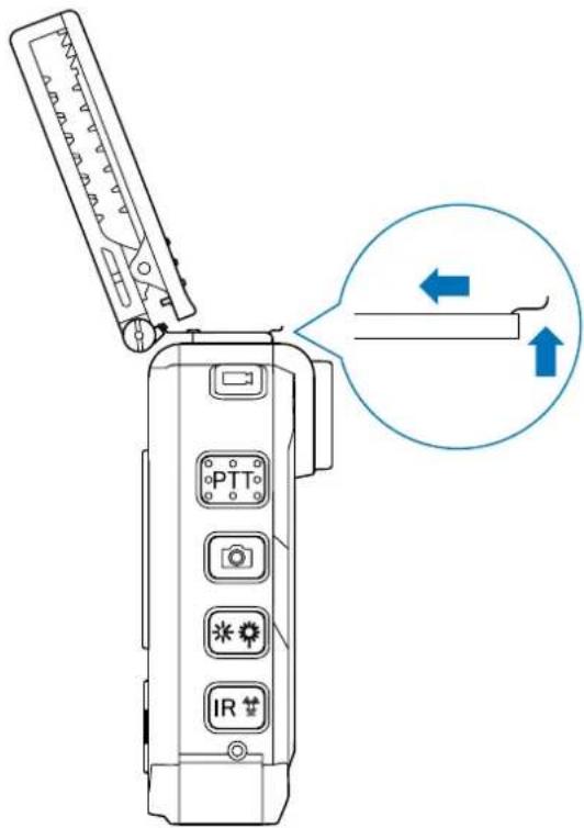 PHILIPS VideoTracer DVT3120 - Retrait du clip d'appareil-photo - 1