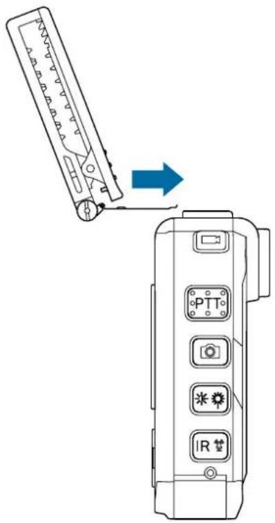 PHILIPS VideoTracer DVT3120 - Installation du clip d'appareil-photo - 1