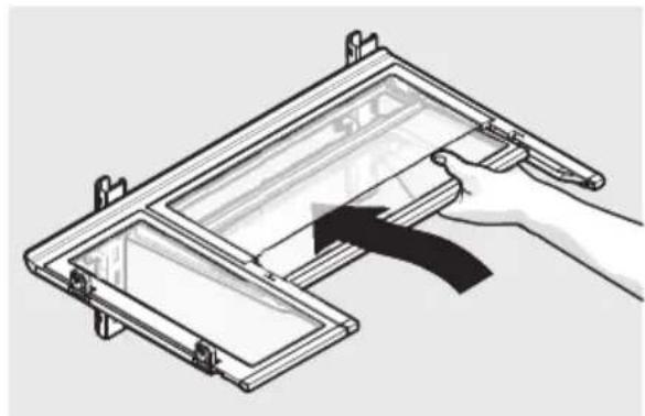 AEG RMB96726VX - Pour régler une clayetterabattable/escamtable : - 1