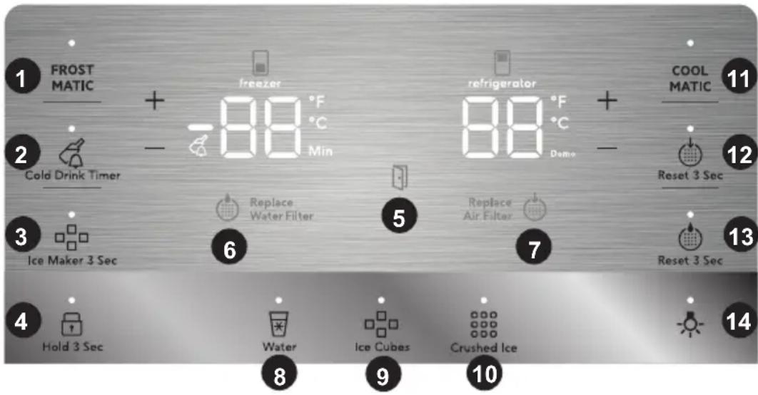 AEG RMB96726VX - DISPLAYEINSTELLUNGEN - 1