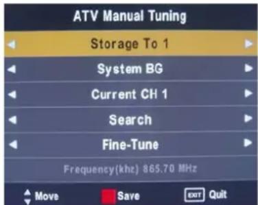 SEG Valencia - ATV (analogue cable TV) Manual Tuning - 1