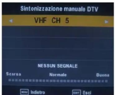 SEG Valencia - Sintonizzazione manuale DTV (DVBT) - 1