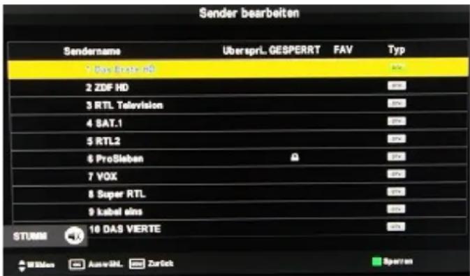 SEG Michigan - Menü SPERRE - 4