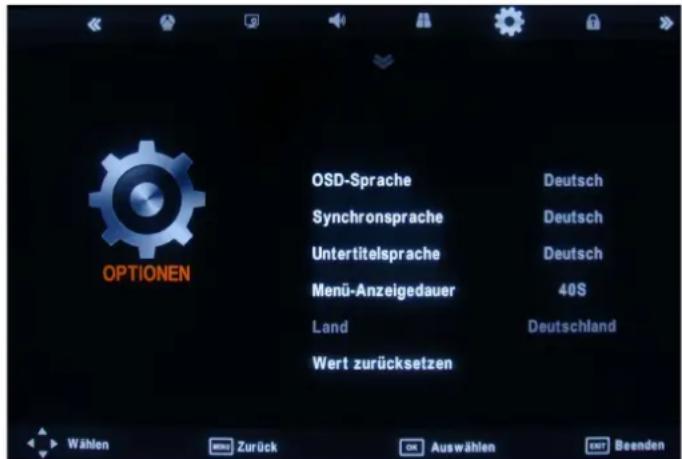 SEG Michigan - Menü OPTIONEN - 1