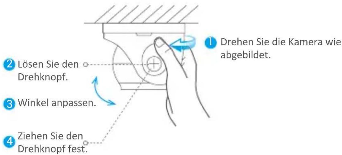 EZVIZ C4W - Betrachtungswinkel einstellen - 1