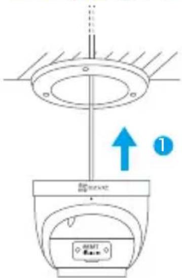 EZVIZ C4W - Pour un câblage par le haut - 1