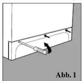 INDESIT W 104 T (CH) - Bei Bedarf kontrollieren Sie die Pumpe und den Gummischlauch. - 1