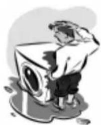 INDESIT W 104 T (CH) - Der Waschvollautomat ladt laufend Wasser und pumpt es laufend ab. - 3