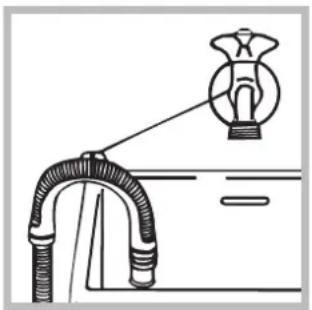 INDESIT IWC 6143 (EU) - Aansluiting van de afvoerbuis - 2