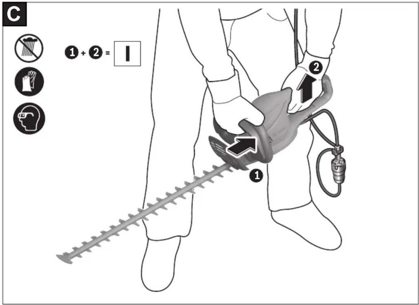 BOSCH AdvancedHedgeCut 70 - Šalinimas - 1