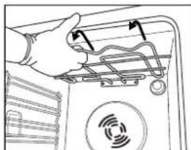 BAUKNECHT BLTM 9100 PT01 - Déplacement de la résistance supérieure (UNIQUEMENT SUR CERTAINS MODELES) - 1