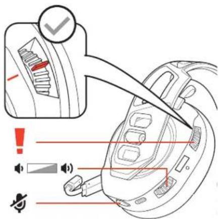 PLANTRONICS RIG 700HS - Régler le volume - 2