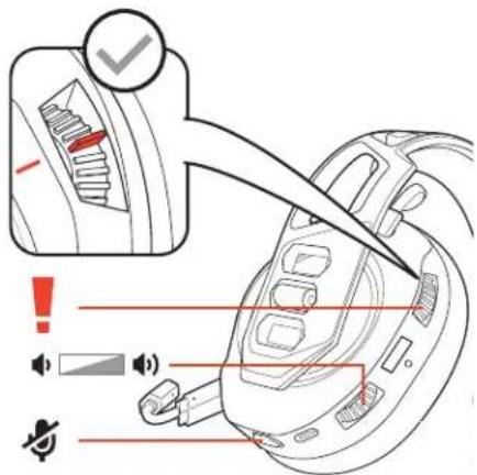 PLANTRONICS RIG 700HS - Regolare il volume - 2