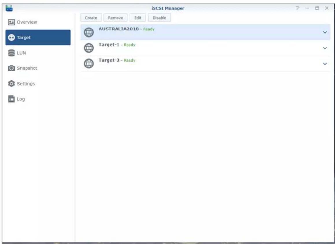 SYNOLOGY DiskStation DS420j - Gestion des iSCSI Target - 1