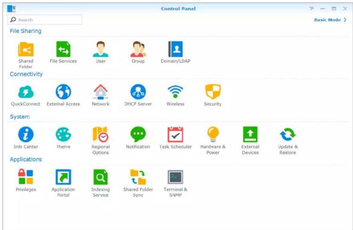 SYNOLOGY DiskStation DS420j - Utilisation du Panneau de configuration - 1