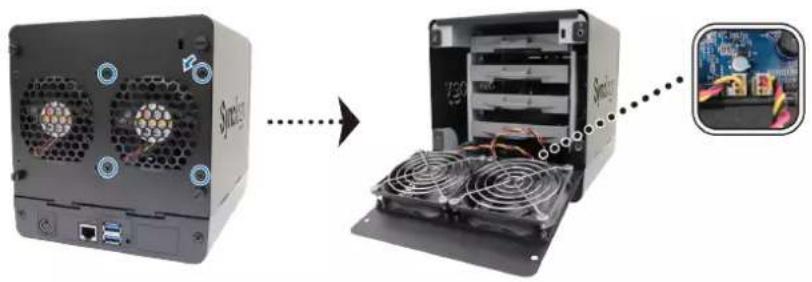 SYNOLOGY DiskStation DS420j - Remplacement d'un ventilateur defaillant - 1