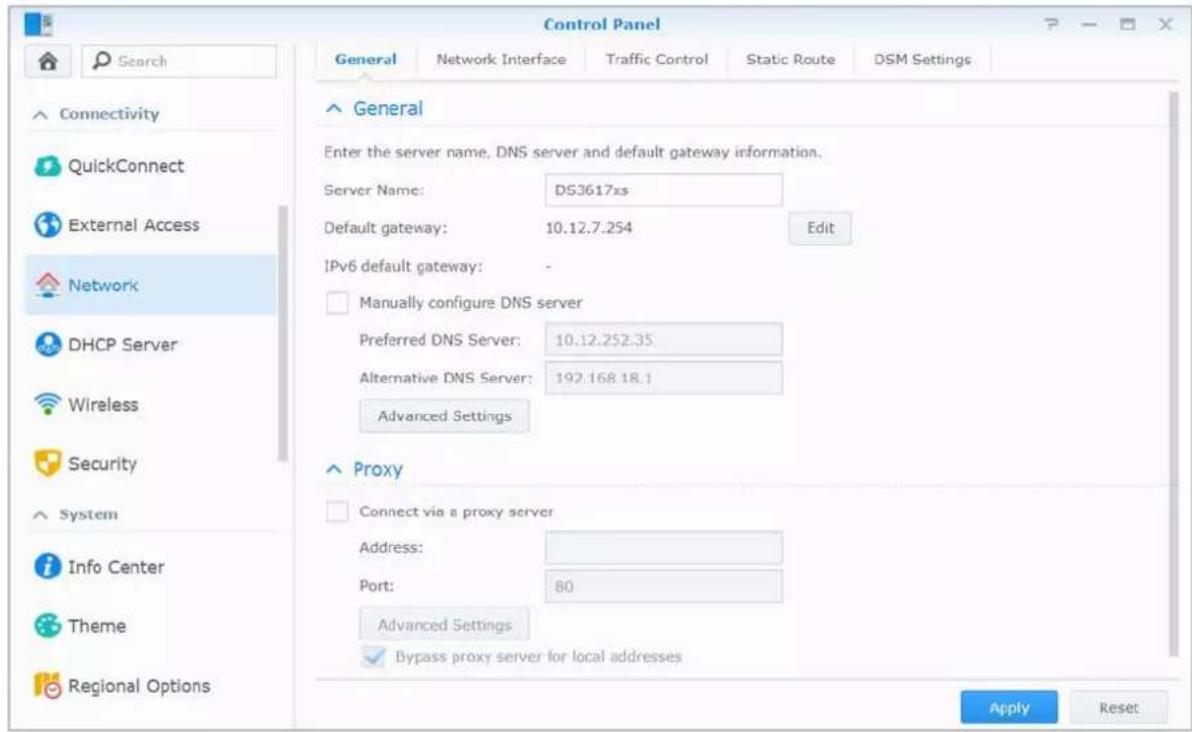 SYNOLOGY DiskStation DS420j - Modification des paramètres réseau - 1