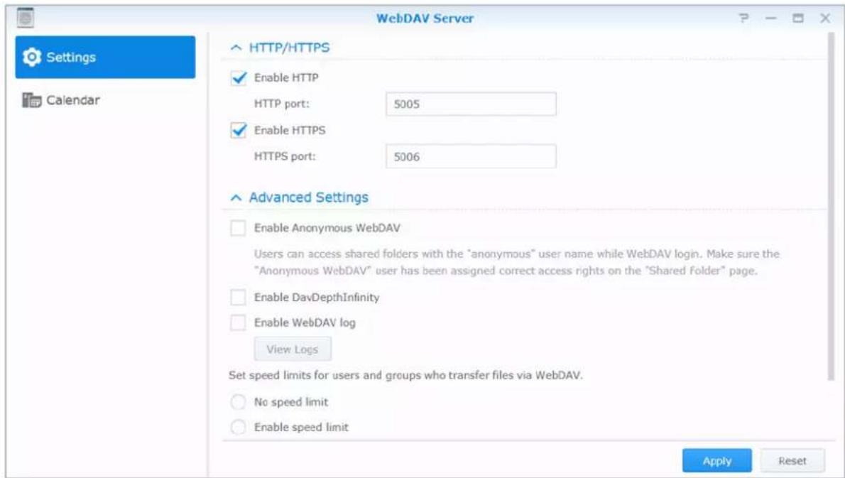 SYNOLOGY DiskStation DS420j - Acceder aux fichiers via WebDAV - 1
