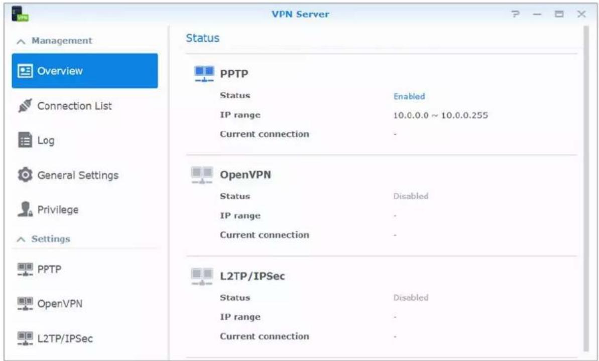 SYNOLOGY DiskStation DS420j - Configuration d'une connexion VPN - 1