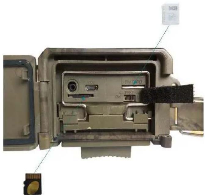 BRAUN BLACK300phone - TF- und SIM-Karte einsetzen - 1