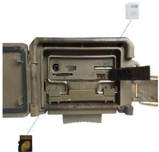 BRAUN BLACK300phone - Inserting TF and SIM Cards - 1