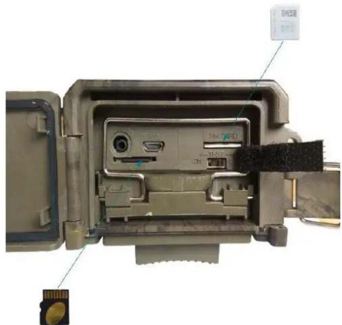 BRAUN BLACK300phone - Insertar las tarjetas TF y SIM - 1