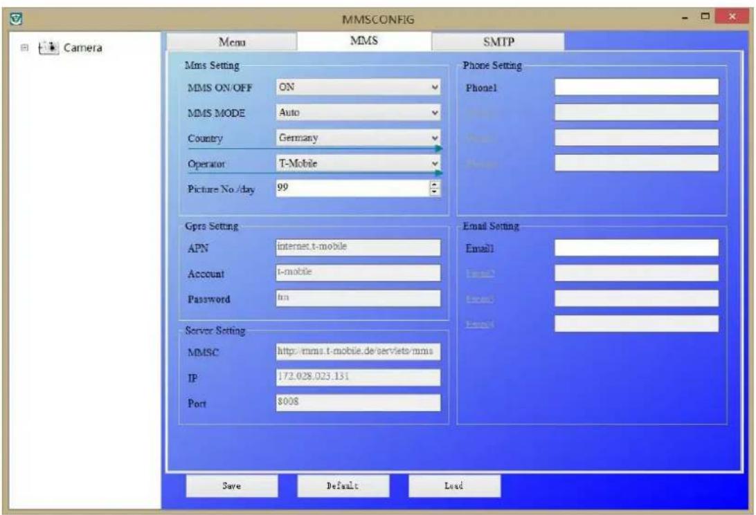BRAUN BLACK300phone - Impostazione MMSCONFIG - 3