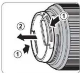 FUJIFILM XC 35mm f2.0 - LENSZANDPの取外方 - 1