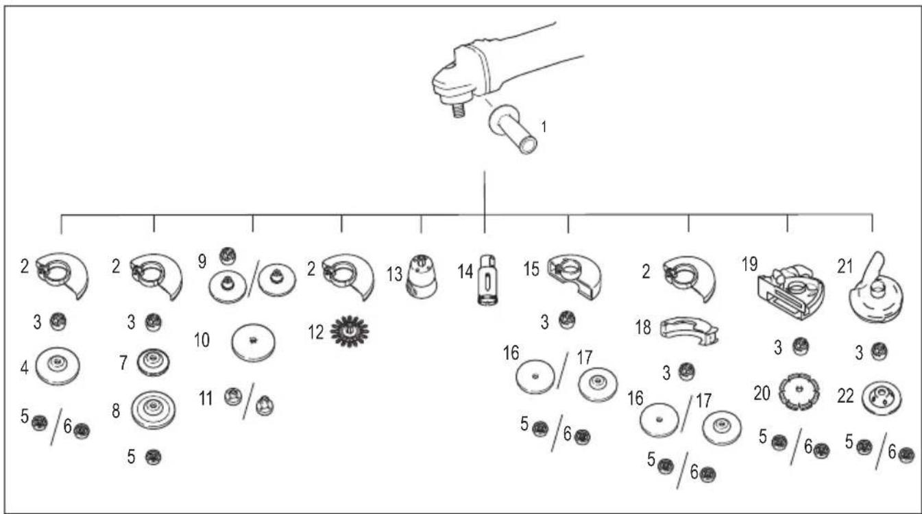 MAKITA DGA506ZJ - Optional accessory - 1