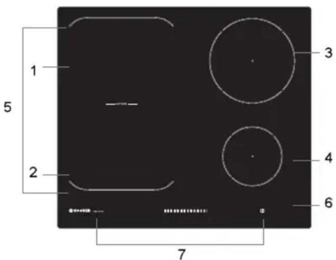 HOOVER HIES644DC - Pogled od zgoraj - 2