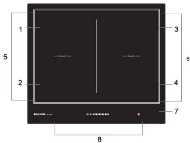 HOOVER HIES644DC - Vuede dessus - 1