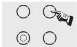 HOOVER HVEF742 - • STARTING A COOKING ZONE - 1