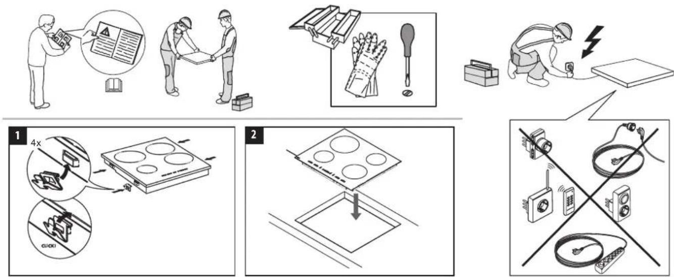 BAUKNECHT CTAR 87432 IN - PLACING THE HOB - 1