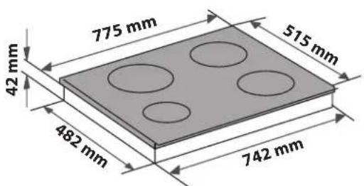 BAUKNECHT CTAR 87432 IN - DIMENSIONI E DISTANZE DA RISPETTARE - 2