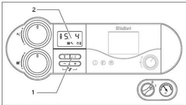 VAILLANT EcoCOMPACT VSC FR 2462C 170 - Aanvoertemperatuur instellen (geen regeltoestel aangesloten) - 4