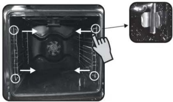 HOOVER HOF75RVX - ENTFERNEN UND REINIGUNG DES GRILLROSTS - 1