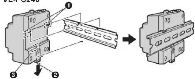 PANASONIC VLVM701 - Fixation à un rail DIN - 1