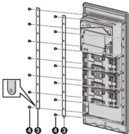 PANASONIC VLVM701 - Exemple: station accueil pour module camera × 1 piece ^+ module de bouton × 3 pieces ^+ panneau d'obturation × 1 pieces - 2